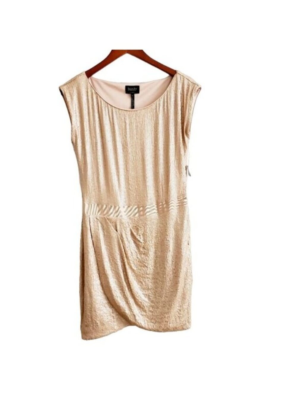 Laundry by Shelli Segal Champagne Sequin Dress - Picture 5 of 9